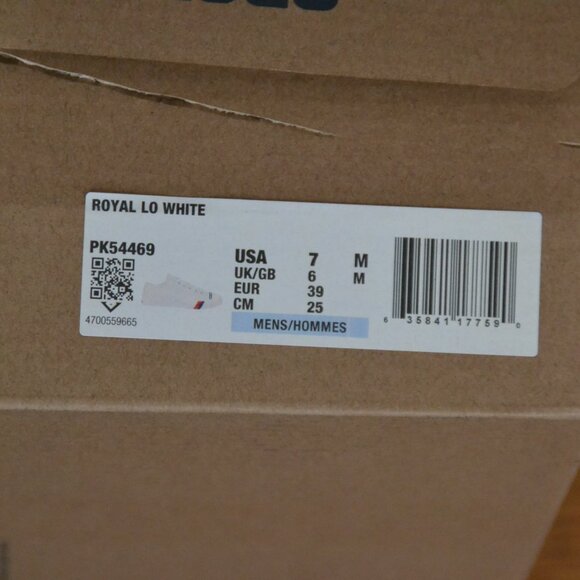NEW in Box PRO-KEDS ROYAL LOW CANVAS SKATEBOARD CASUAL SNEAKERS WHITE Men's 7 - Picture 8 of 8